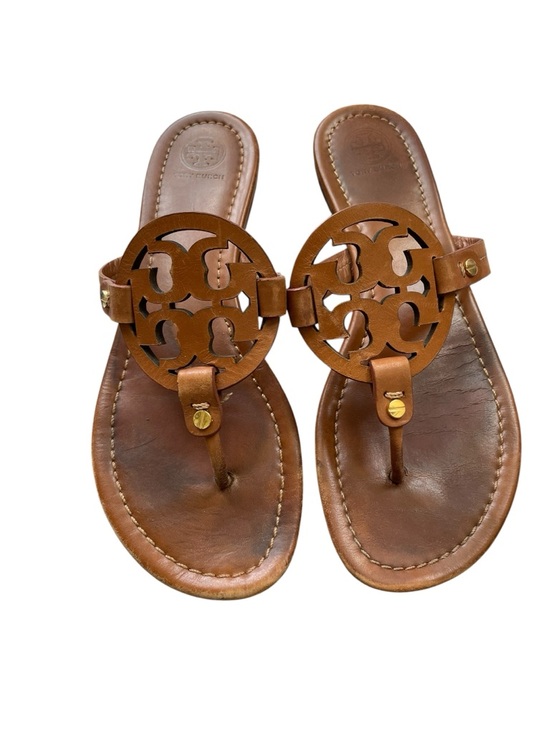 Tory Burch Shoes - Tory Burch Women's Miller Leather Thong Sandals - Vintage Vanchetta
